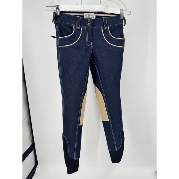 Horseware Equestrian Horse Riding Fitted Breeches Pants Womens Size 26 R New tan - Picture 2 of 15